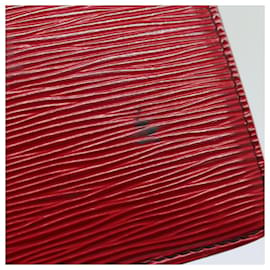 Louis Vuitton-LOUIS VUITTON Epi Montaigne 27 Clutch Vermelho M52657 LV Auth 82375-Vermelho