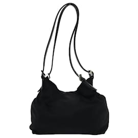 Fendi-Bolso de Hombro FENDI de Nylon Negro Auth ep4657-Negro