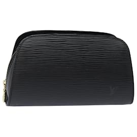 Louis Vuitton-LOUIS VUITTON Epi Dauphine PM Pouch Preto M48442 LV Auth bs15910-Preto