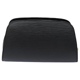 Louis Vuitton-LOUIS VUITTON Epi Dauphine PM Pouch Preto M48442 LV Auth bs15910-Preto