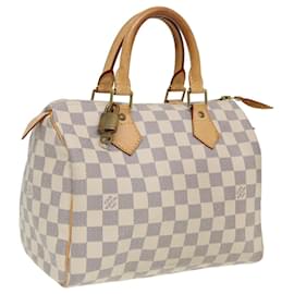 Louis Vuitton-LOUIS VUITTON Bolso de Mano Speedy 25 Damier Azur N41534 LV Auth 80701-Otro