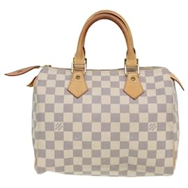 Louis Vuitton-LOUIS VUITTON Bolso de Mano Speedy 25 Damier Azur N41534 LV Auth 80701-Otro