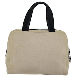 Prada-PRADA Bolso de mano de lona beige Auth ar12140-Beige