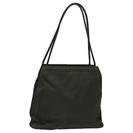 Prada-PRADA Bolso de Hombro de Nailon Caqui Auth 80866-Caqui