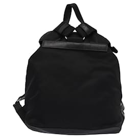 Prada-Mochila PRADA de nylon negro Auth am6424A-Negro