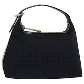 Givenchy-Bolso de mano GIVENCHY de nailon negro Auth am6457-Negro