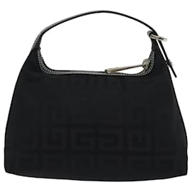 Givenchy-Bolso de mano GIVENCHY de nailon negro Auth am6457-Negro