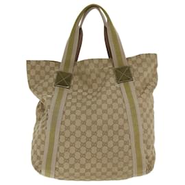 Gucci-Bolso tote GUCCI GG Canvas Sherry Line Beige Rosa dorado 189669 Auth 80829-Rosa,Beige,Dorado