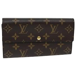 Louis Vuitton-LOUIS VUITTON Monogram Portefeuille Sarah Long Wallet M60531 LV Auth yk13519A-Monogram