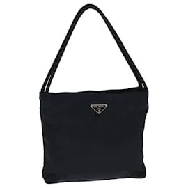 Prada-PRADA Bolso de mano de nailon azul marino Auth bs15819-Azul marino