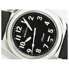 Zénith-ZENITH Pilot's Automatic 40 MM 03.4000.3620/21.I001 Genuine goods Mens-Silvery
