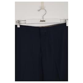 Chloé-Pantalones rectos azules-Azul