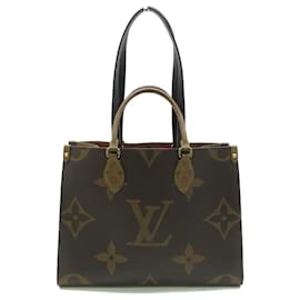 Louis Vuitton-Bolso tote On the Go MM Louis Vuitton-Castaño