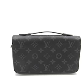 Louis Vuitton-Carteira longa Zippy XL Monogram Eclipse Louis Vuitton-Preto