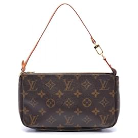 Louis Vuitton-Bolso Pochette Accessoires Monogram Louis Vuitton-Castaño,Monograma