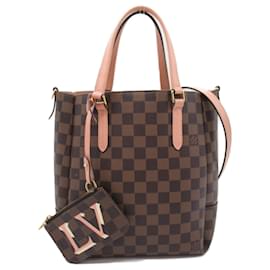 Louis Vuitton-Bolso de Hombro Belmont NV BB de Louis Vuitton-Castaño,Damier ebene