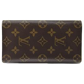 Louis Vuitton-Cartera larga Monogram Louis Vuitton-Castaño,Monograma