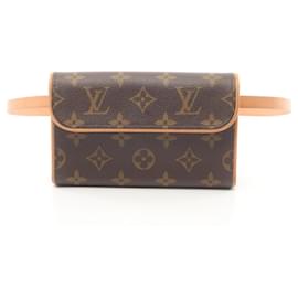 Louis Vuitton-Bolsa de cintura Monogram Pochette Florentine da Louis Vuitton-Marrom,Monograma