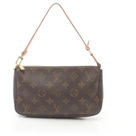 Louis Vuitton-Bolso Pochette Accessoires Monogram Louis Vuitton-Castaño,Monograma