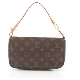 Louis Vuitton-Bolso Pochette Accessoires Monogram Louis Vuitton-Castaño,Monograma