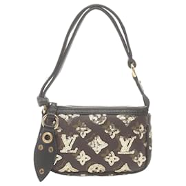 Louis Vuitton-Pochette Accesorios Monogram Eclipse Louis Vuitton-Castaño,Monograma