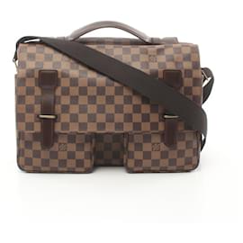 Louis Vuitton-Bolso de Hombro Damier Ebene Broadway de Louis Vuitton-Castaño