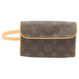 Louis Vuitton-Bolso de cintura Monogram Pochette Florentine de Louis Vuitton-Castaño,Monograma