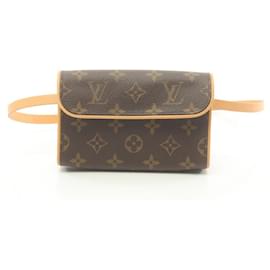 Louis Vuitton-Bolso de cintura Monogram Pochette Florentine de Louis Vuitton-Castaño,Monograma