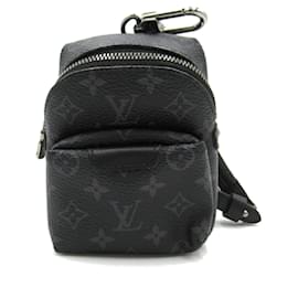 Louis Vuitton-Charm de mochila Bijoux Louis Vuitton-Negro,Monograma