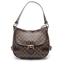 Louis Vuitton-Bolso de Hombro Damier Ebene Highbury de Louis Vuitton-Castaño,Damier ebene