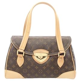 Louis Vuitton-Louis Vuitton Beverly GM Monogram Schultertasche-Braun,Monogramm