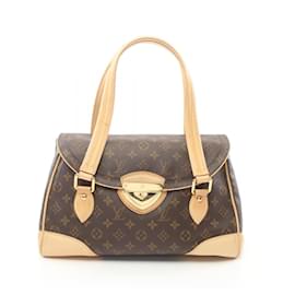 Louis Vuitton-Louis Vuitton Beverly GM Monogram Schultertasche-Braun,Monogramm