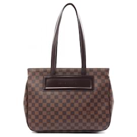 Louis Vuitton-Bolso Tote Louis Vuitton Parioli PM Damier Ebene-Castaño