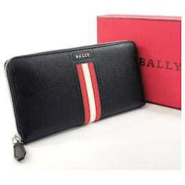 Bally-Billetera larga redonda BALLY para hombres-Negro