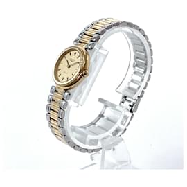 Longines-Reloj de pulsera dorado de acero inoxidable para mujer Longines-Dorado