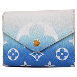 Louis Vuitton-Billetera plegable Louis Vuitton en azul-Azul