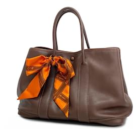 Hermès-Bolso Tote Hermes Garden Twilly TPM-Castaño