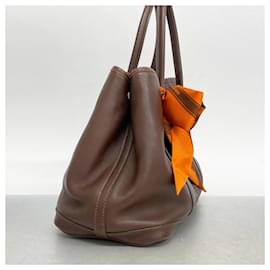 Hermès-Bolso Tote Hermes Garden Twilly TPM-Castaño