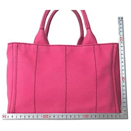 Prada-Bolsa de mão Prada Canapa-Rosa