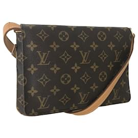 Louis Vuitton-Bolso de bandolera corto Musette Tango de Louis Vuitton-Castaño