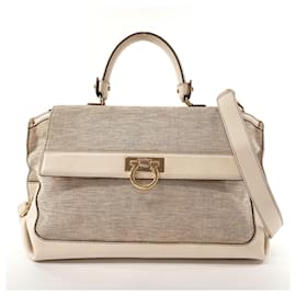 Salvatore Ferragamo-Bolso Sofia de Salvatore Ferragamo-Blanco