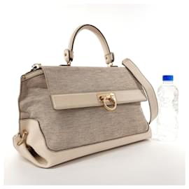 Salvatore Ferragamo-Bolso Sofia de Salvatore Ferragamo-Blanco