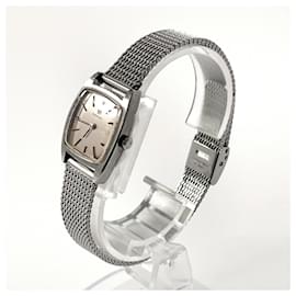 Omega-Reloj de pulsera de acero inoxidable para mujeres OMEGA-Plata