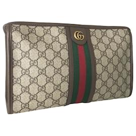 Gucci-Gucci Ophidia Second Bag Clutch-Beige