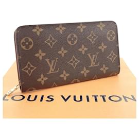 Louis Vuitton-Cartera larga con cremallera Louis Vuitton-Castaño