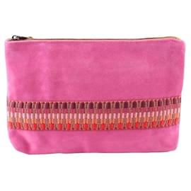 Autre Marque-Pochette en daim-Rose