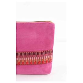 Autre Marque-Pochette en daim-Rose