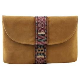 Autre Marque-Pochette en daim-Marron