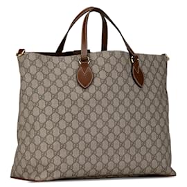 Gucci-Bolso mediano suave GG Supreme marrón de Gucci-Castaño