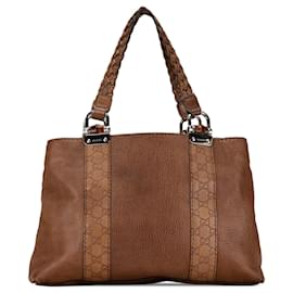 Gucci-Bolsa Gucci Bamboo Libeccio marrom-Marrom